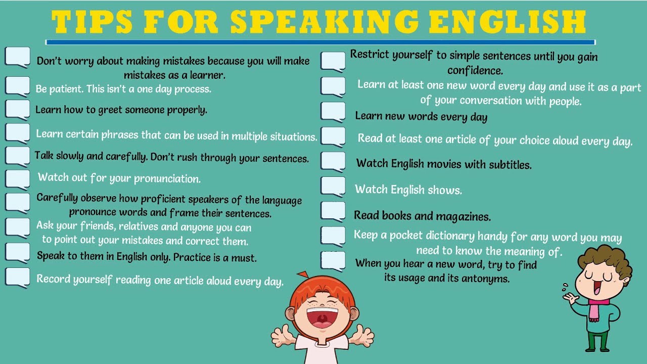 learn how to speak english